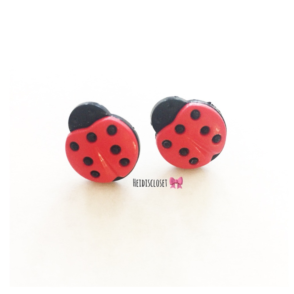 Ladybug Ear Studs. NEW!!!